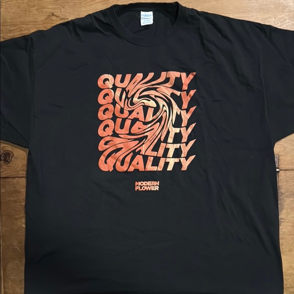 Quality MF  Black and Orange Short Sleeve Tee 2XL - Picture 1 of 4